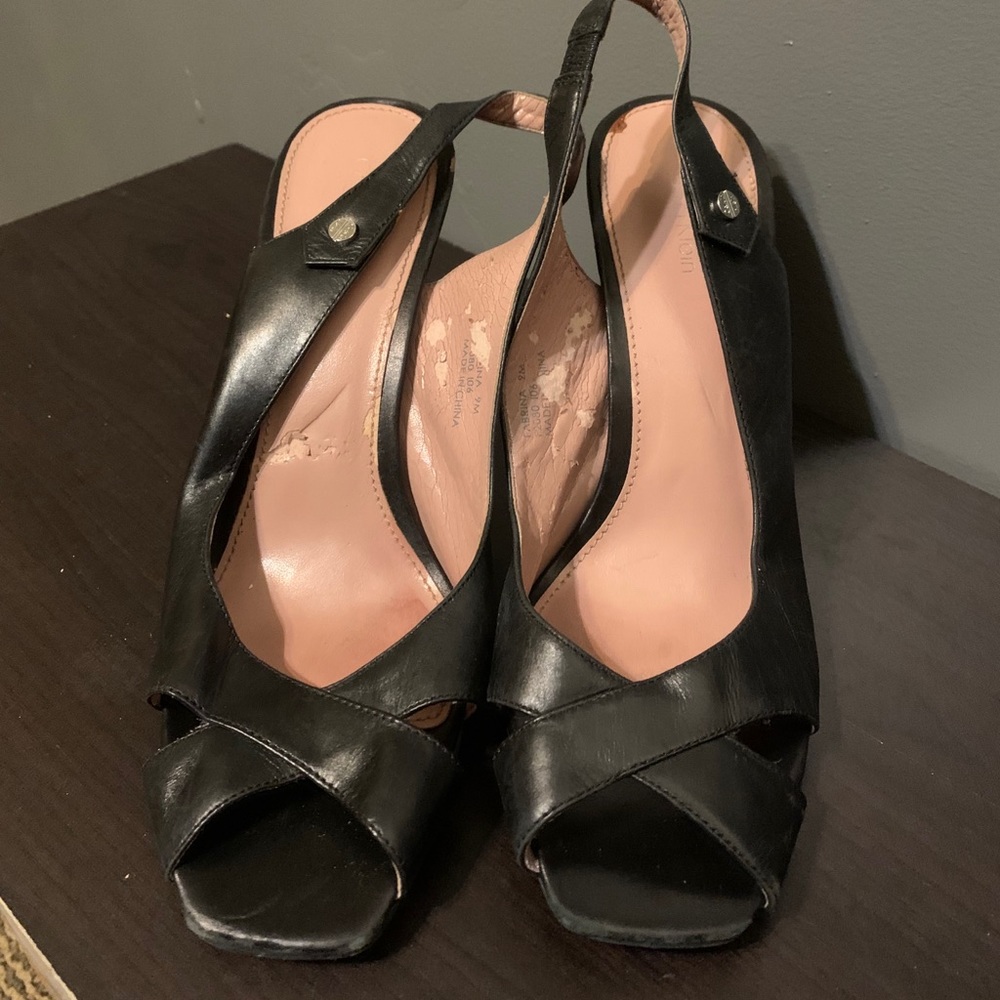 Calvin Klein Black Leather Shoes